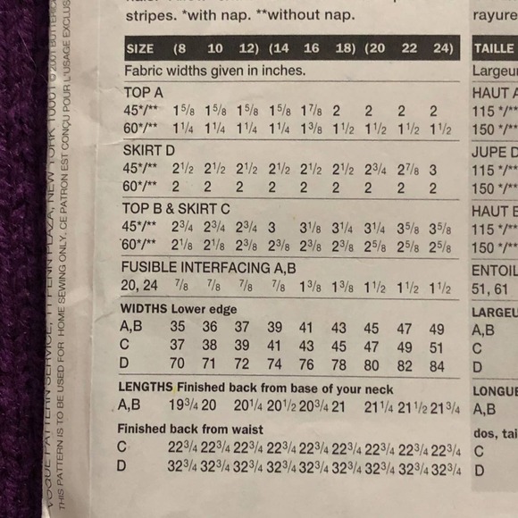 Vogue sewing pattern 7492 Womens suit pencil or maxi skirt pants - Picture 6 of 8